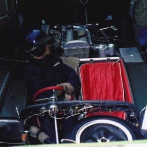 Cockpit de la Lotus 23 - 1000 Kms Nurburgring 1962